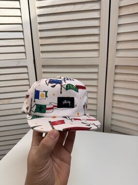 Stussy Multicolor Flag-Print 5-Panel Cap